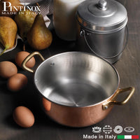 Pintinox Rame Casseruola Alta In Rame Stagnato