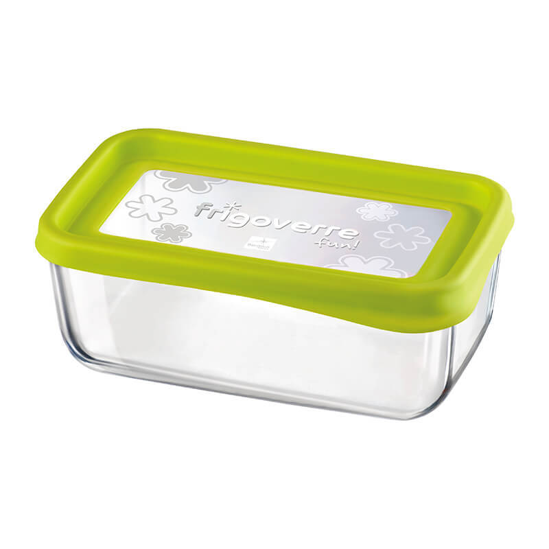 21x13 cm - Frigoverre Fun Rectangular Glass Food Container