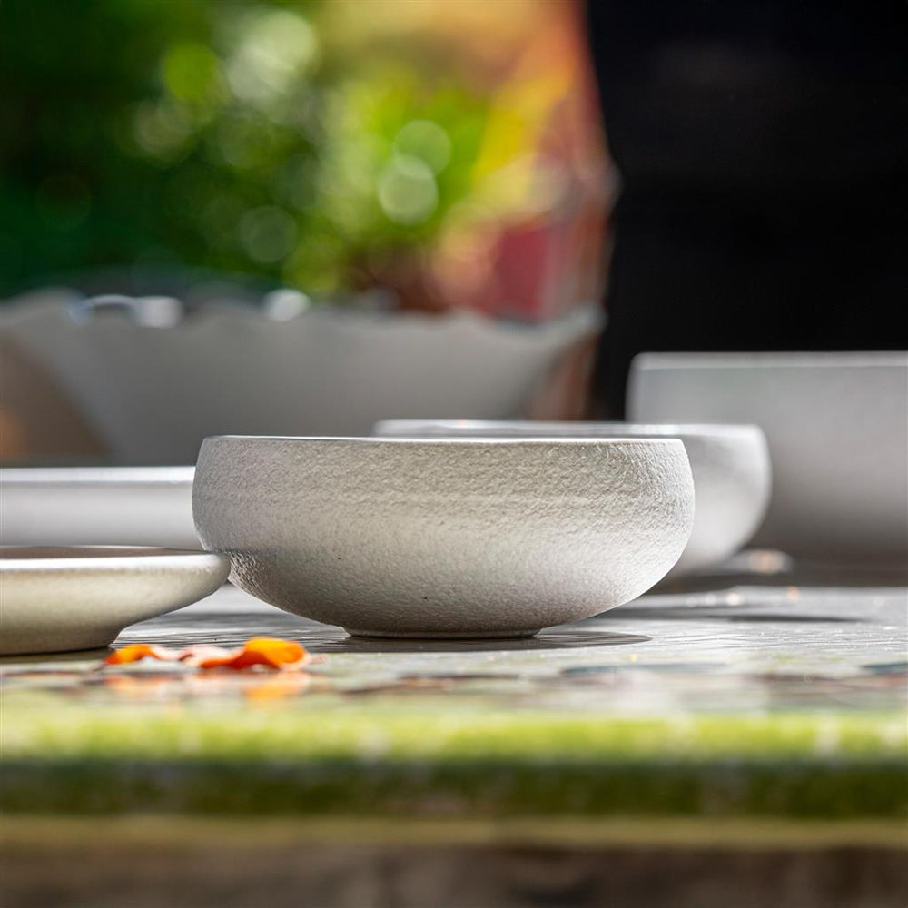 27 cm - Sandy Assiette Plate en Grès Set 4 Pcs