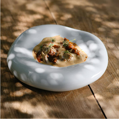 16.5 cm - Stone Piatto Presentazione Cuscino In Stoneware Set 4 Pz