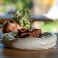 16,5 cm - Stone Assiette de Présentation Coussin en Grès Set 4pcs
