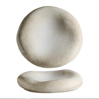 23 cm - Alberoshop Stone Piatto Presentazione Cuscino In Stoneware Set 3 Pz