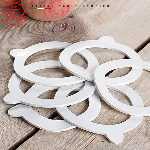 9 Cm Bormioli Rocco Fido Guarnizioni Fido In Vetro Set 6 Pz