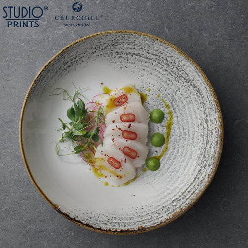 24 8 Cm Churchill Studio Prints Homespun Piatto Fondo In Porcellana Vetrificata