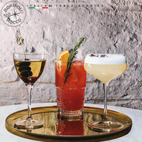 23 5 Cl Bormioli Rocco Bartender Novecento Bicchiere Martini In Vetro Set 6 Pezzi