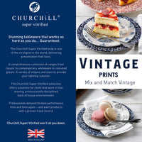 21 Cm Churchill Vintage Prints Prague Rose Piatto Piano In Porcellana Vetrificata