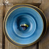 24 Cm Churchill Stonecast Piatto Pasta Rotondo In Porcellana Vetrificata