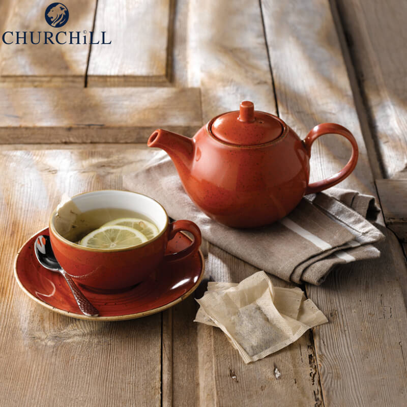22 7 Cl Churchill Stonecast Tazza Cappuccino In Porcellana