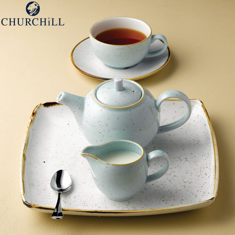 22 7 Cl Churchill Stonecast Tazza Cappuccino In Porcellana