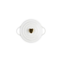 10 cm - Le Creuset Mini Cocotte Con Pomolo Cuore In Gres Vetrificato