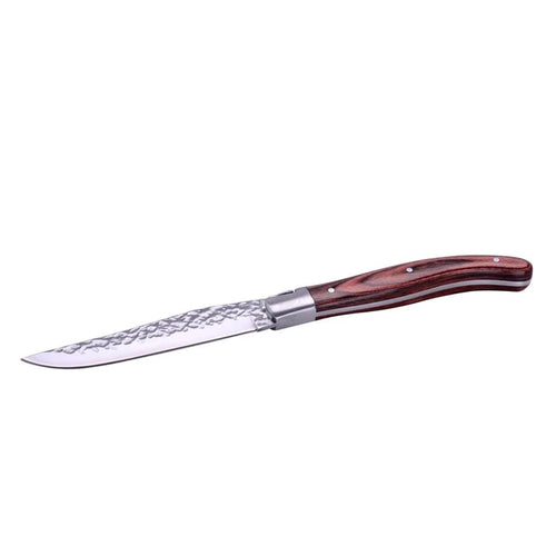 23 Cm Laguiole Coltello Bistecca In Scatola Regalo In Acciaio Inox Pakkawood Set 6 Pz