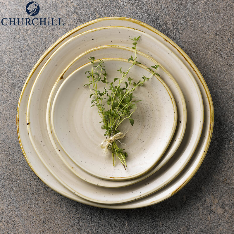 32 4 Cm Churchill Stonecast Piatto Piano In Porcellana Vetrificata