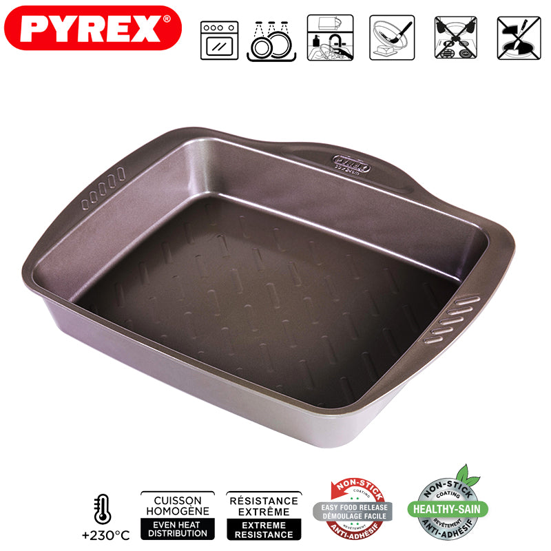 Pyrex Asimetria Teglia Rettangolare Antiaderente