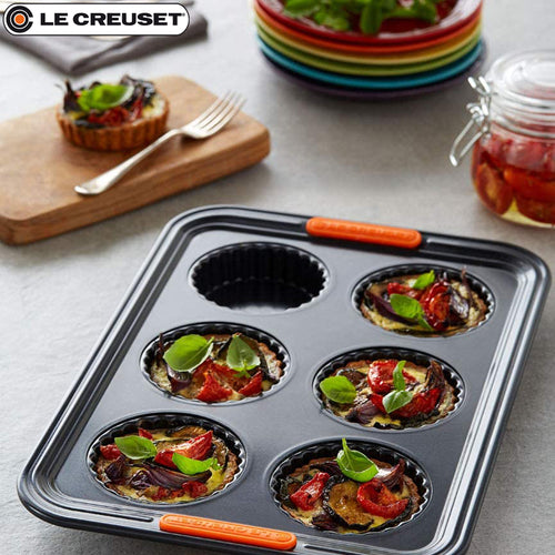 39X27 Cm Le Creuset Forme Speciali Stampo Crostatine Rettangolare 6 Impronte Antiaderente