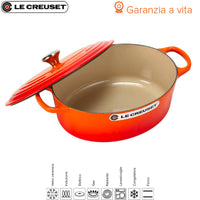 33 Cm Le Creuset Cocotte Evolution Casseruola Ovale In Ghisa