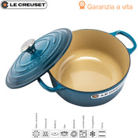 20 Cm Le Creuset Cocotte Evolution Casseruola Rotonda In Ghisa