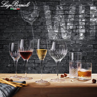 65 Cl Bormioli Luigi Diamante Calice Gin Tonic In Vetro Set 4 Pezzi