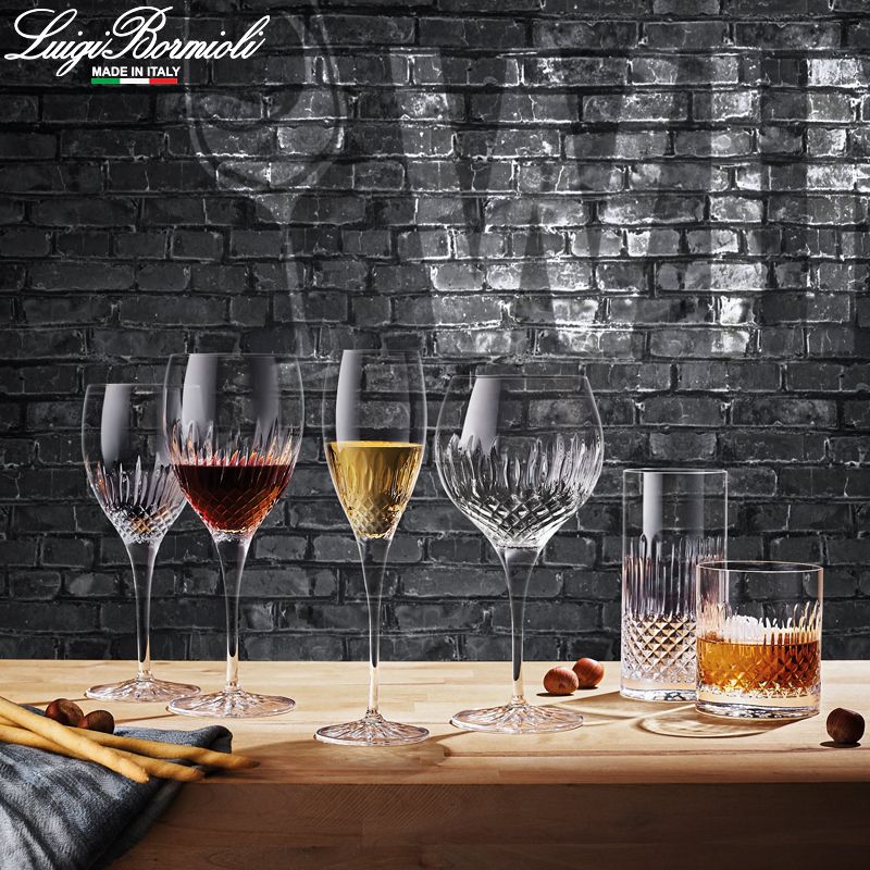 65 Cl Bormioli Luigi Diamante Calice Gin Tonic In Vetro Set 4 Pezzi