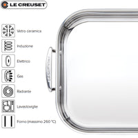 26X26 Cm Le Creuset Teglia Quadrata In Acciaio Inox