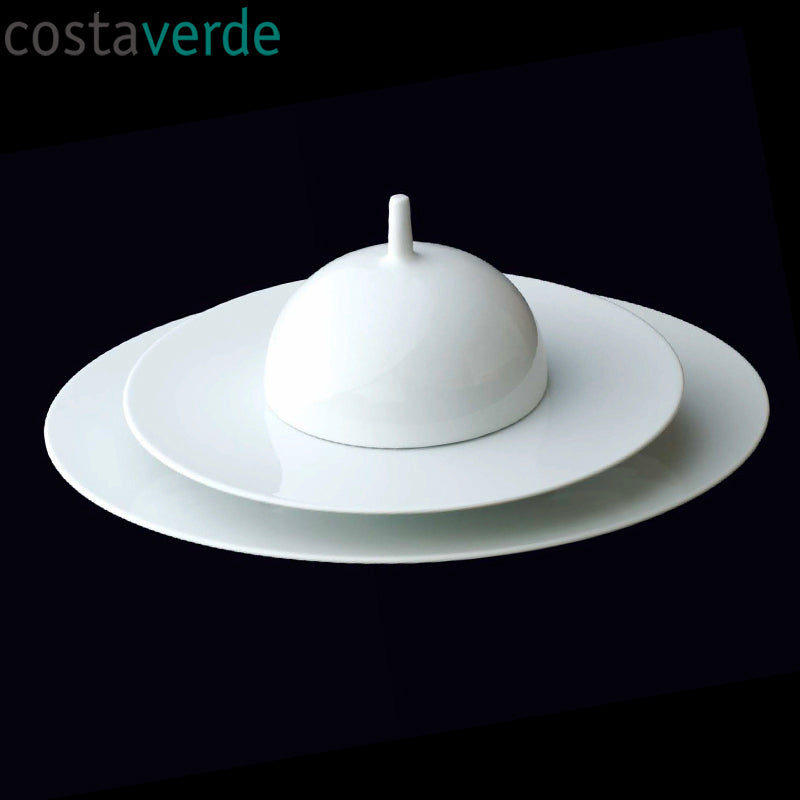 13 Cm Costa Verde Saturno Cloche In Porcellana Set 4 Pz