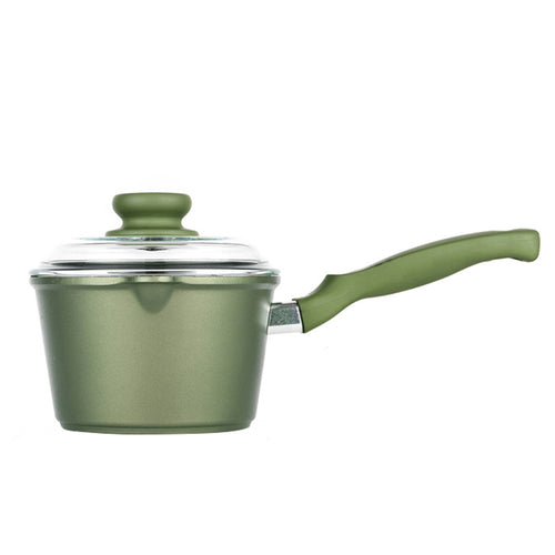 16 Cm Risoli Dr Green Stone Extra Induction Casseruola Con Manico Antiaderente In Alluminio Con Coperchio