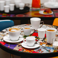 22 Cl Bormioli Rocco Aromateca Tazza Cappuccino In Vetro Opale Set 6 Pezzi