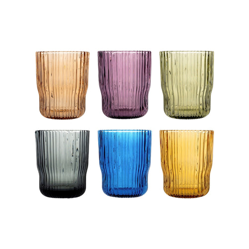 28 cl - H&H Lyric Bicchiere Acqua In Vetro Borosilicato - Set 6 Pz