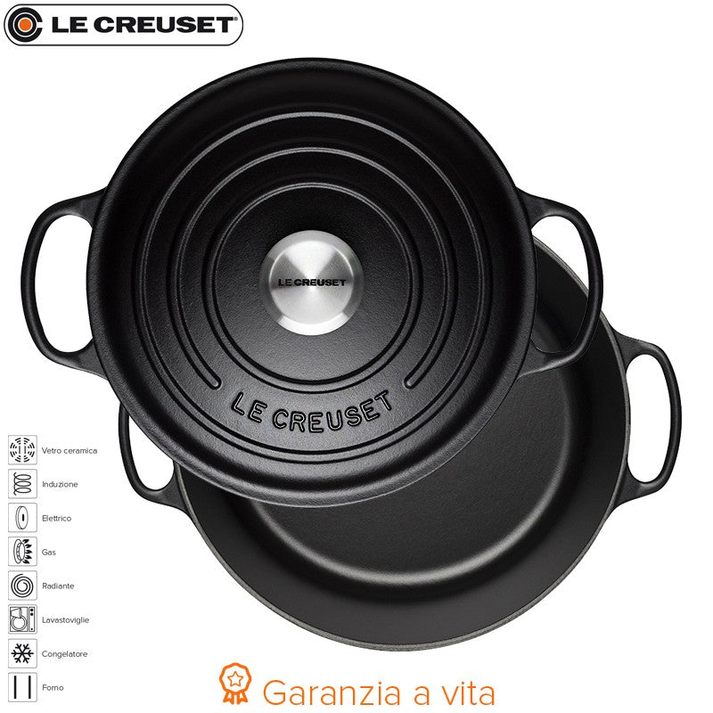 24 Cm Le Creuset Cocotte Evolution Casseruola Rotonda In Ghisa