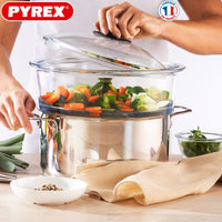 Pyrex Classic Cestello Vapore Rotondo In Vetro Borosilicato