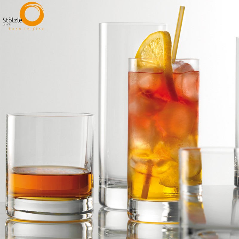32 Cl Stolzle Lausitz New York Bar Bicchiere Rum In Vetro Set 6 Pezzi