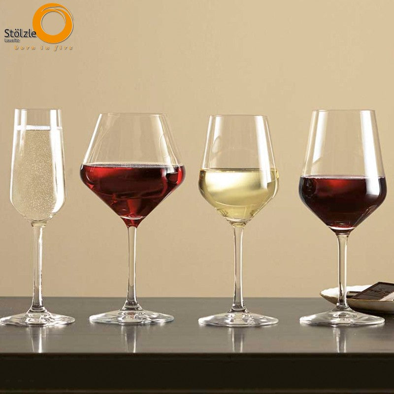 49 Cl Stolzle Lausitz Revolution Calice Vino Rosso In Vetro Set 6 Pezzi
