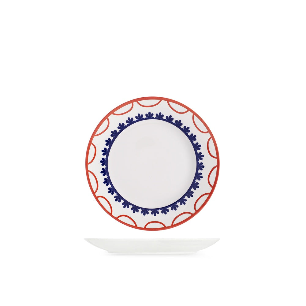 H&H Zephyra Servizio Piatti In Porcellana - Set 18 Pz