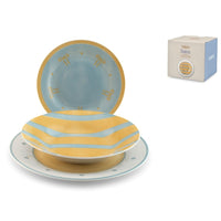 H&H Daisy Servizio Piatti In Porcellana - Set 18 Pz