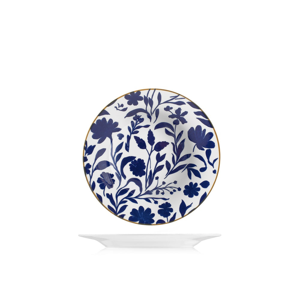 H&H Royal Petals Servizio Piatti In Porcellana - Set 18 Pz