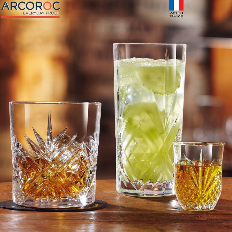 28 Cl Arcoroc Broadway Bicchiere Bibita In Vetro Set 6 Pezzi