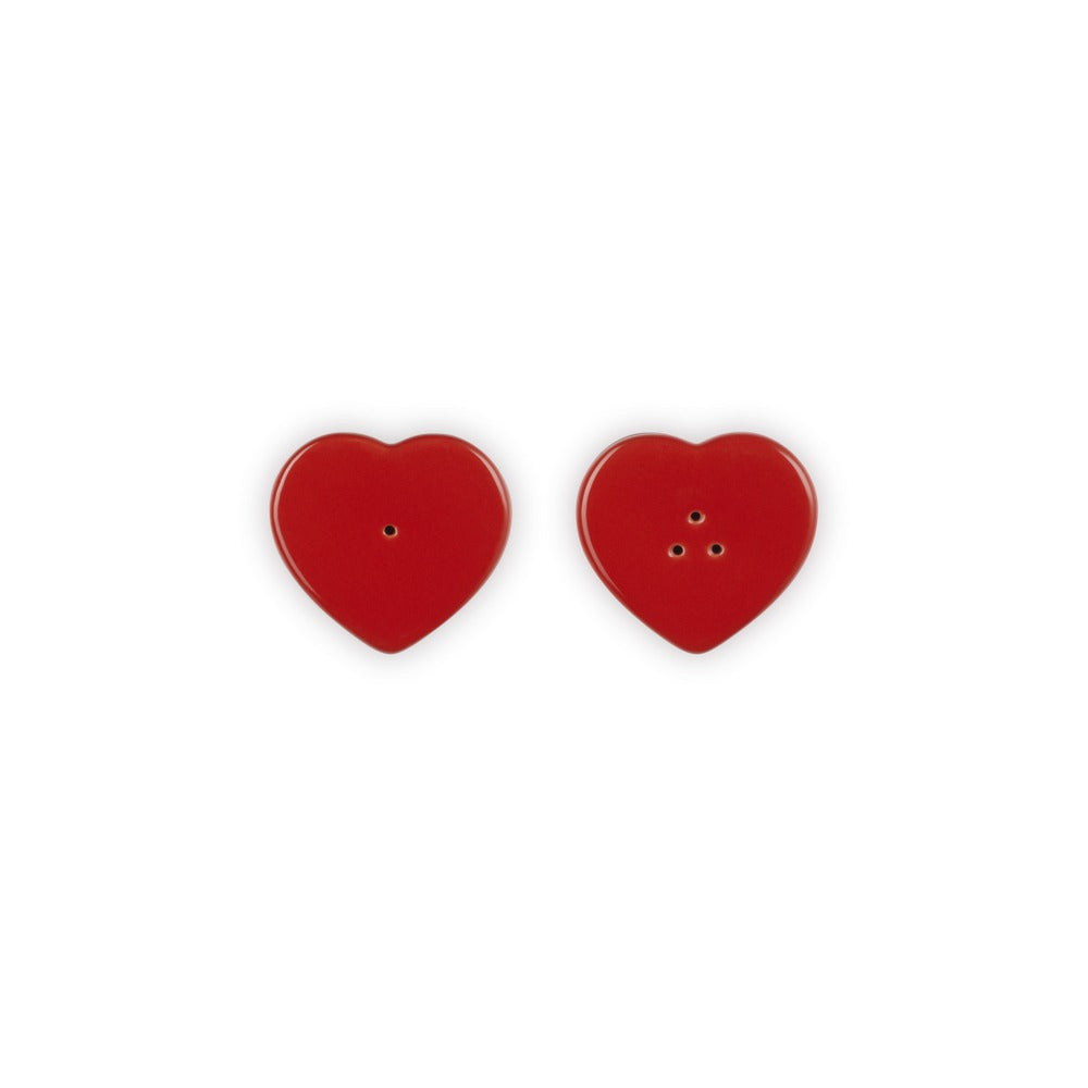 13 cl - Le Creuset Cuore Saliera e Pepiera In Gres Vetrificato