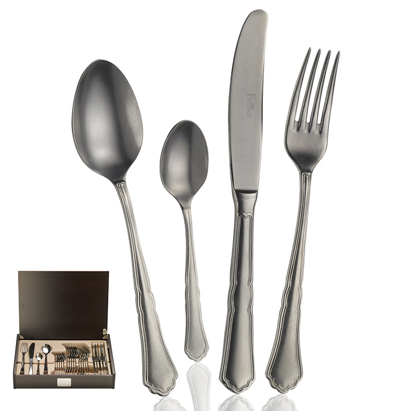 Pintinox Settecento Servizio Posate In Acciaio Inox Set 24 Pz