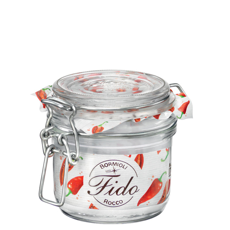 20 Cl Bormioli Rocco Fido Vasetto Ermetico Cilindrico In Vetro Set 6 Pz