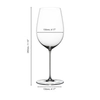 95.3 cl - Riedel Superleggero Calice Vino Rosso Bordeaux Grand Cru In Vetro - Set 2 Pz