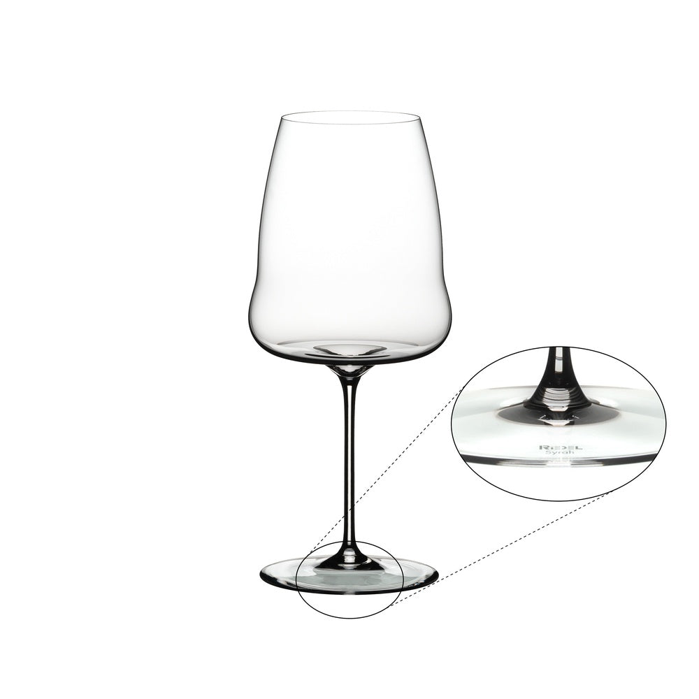 86.5 cl - Riedel Winewings Calice Vino Rosso Syrah-Shiraz In Vetro - Set 2 Pz