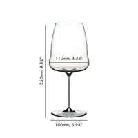 86.5 cl - Riedel Winewings Calice Vino Rosso Syrah-Shiraz In Vetro - Set 2 Pz