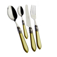 Bugatti Oxford Servizio Posate Ghiera Argentata Acciaio Inox Set 24 Pz