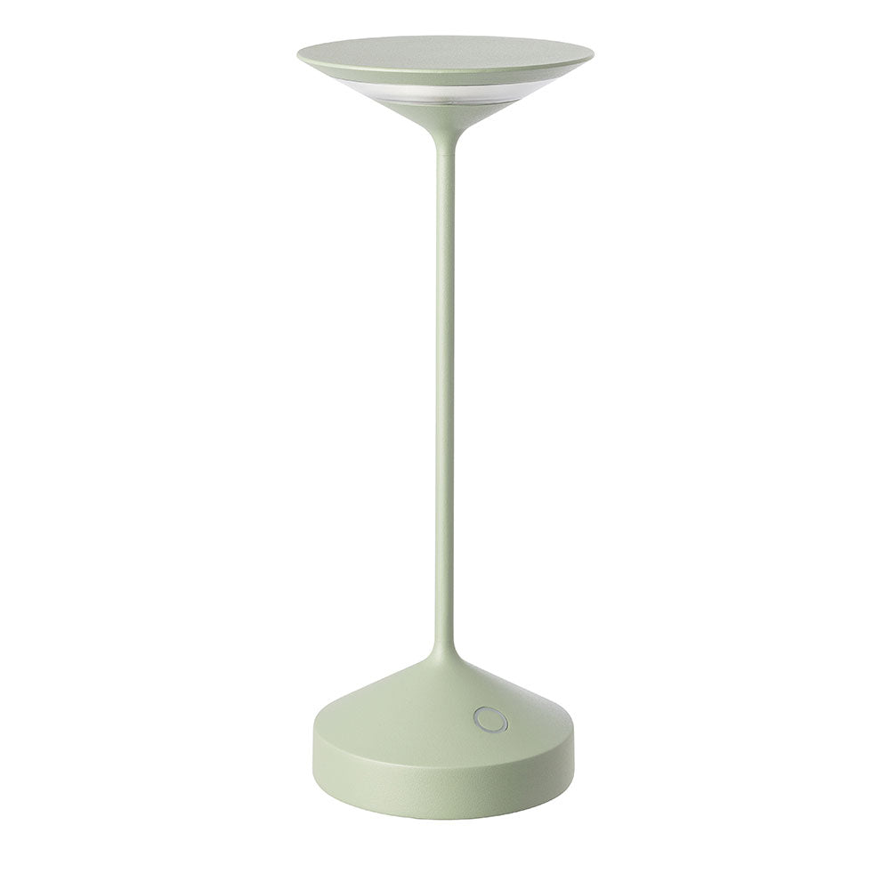 28 cm - Abert Tempo Lampada Da Tavolo Ricaricabile In Alluminio