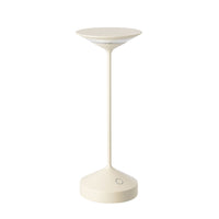 28 cm - Abert Tempo Lampada Da Tavolo Ricaricabile In Alluminio