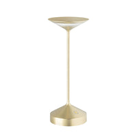 28 cm - Abert Tempo Lampada Da Tavolo Ricaricabile In Alluminio