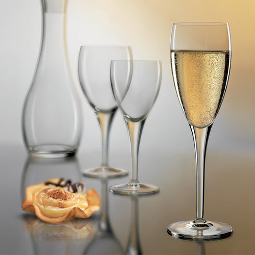 19 Cl Bormioli Luigi Michelangelo Calice Vino Bianco In Vetro Set 6 Pezzi