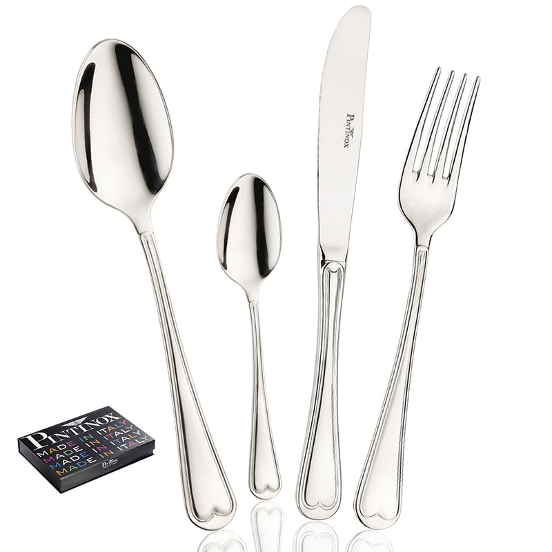 Pintinox Superga Servizio Posate In Acciaio Inox Set 24 Pz
