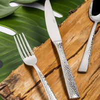 Abert Rinascimento Coltello Tavola Martellato In Acciaio Inox Set 12 Pz