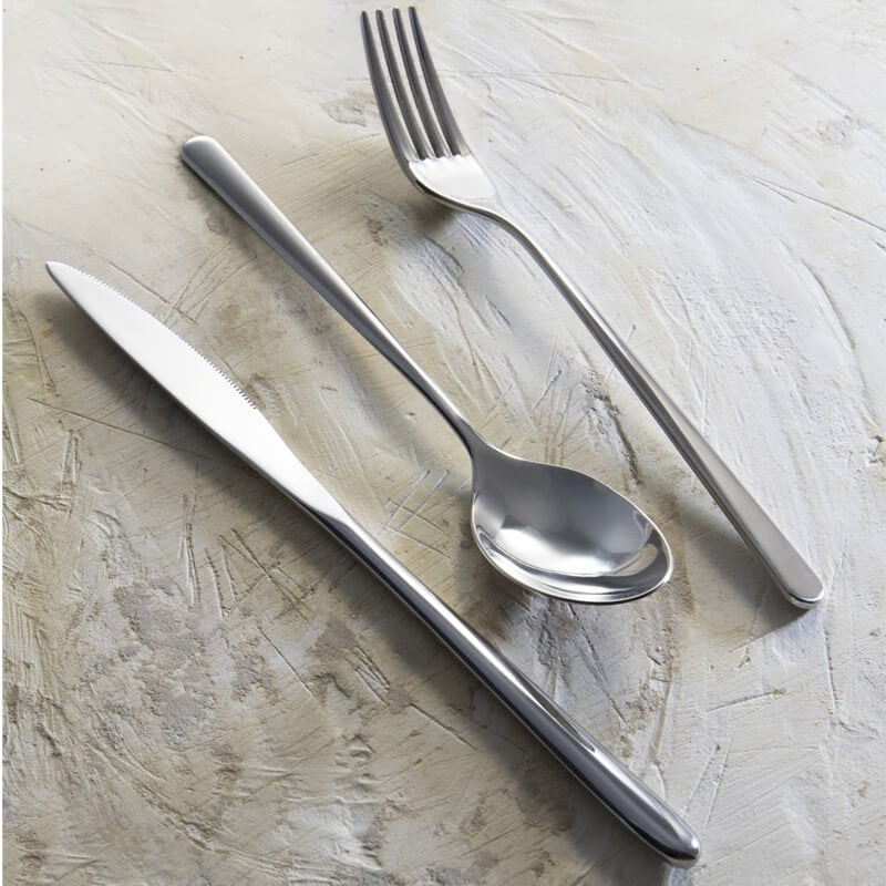 Abert Stilo Cucchiaio Tavola In Acciaio Inox Set 12 Pz