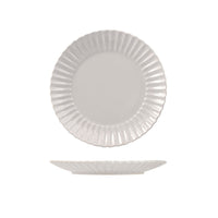 27 cm - H&H Lotus Piatto Piano In Stoneware - Set 6 Pz